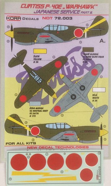 Curtiss P40E Warhawk in Japanese service Prt3  NDT72003