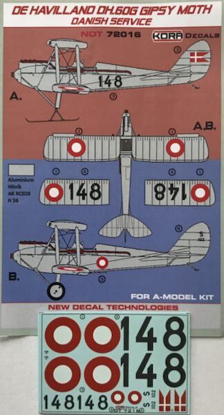 De Havilland DH60G Gipsy Moth (Cirrus i) in Danish Service NDT72016