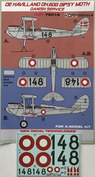 De Havilland DH60G Gipsy Moth (Cirrus i) in Danish Service  NDT72016