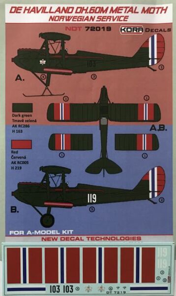 De Havilland DH60M Metal Moth in Norwegian Service  NDT72019