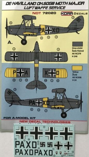 De Havilland DH60GIII Moth Major in Luftwaffe Service  NDT72020