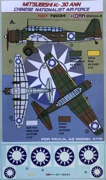 Mitsubishi Ki30 "Ann" (Chinese Nationalist AF) NDT72034
