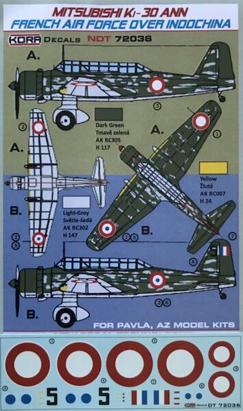 Mitsubishi Ki30 "Ann" (French Air Force over Indochina) NDT72036