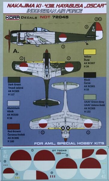 Nakajima Ki43-III Hayabusa "Oscar" (Indonesian AF)  NDT72045