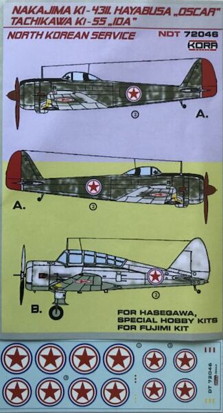 Nakajima Ki43-II Hayabusa "Oscar" / Tachikawa Ki55 'Ida' (North Korean AF)  NDT72046