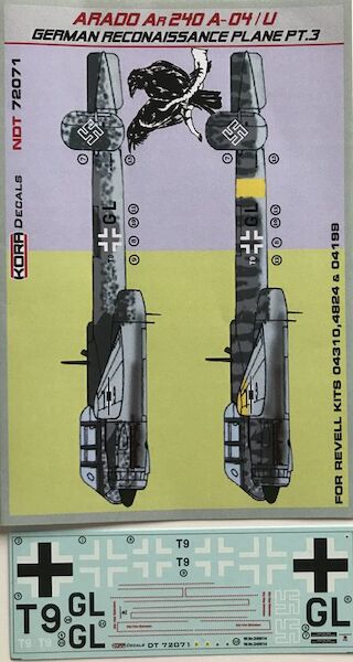 Arado AR240A-04/U Geman Reconnaissance plane part 3  NDT72071