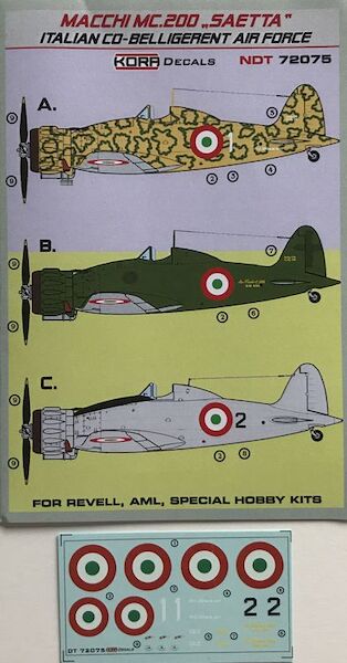 Macchi MC200 'Saetta' (Italian Co-Belingrent AF)  NDT72075