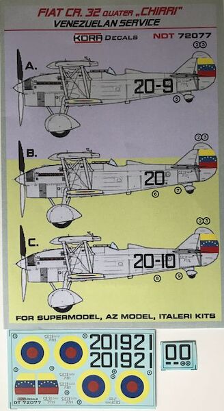 Fiat CR32 Quater 'Chirri"(Venezuelan Air Service)  NDT72077