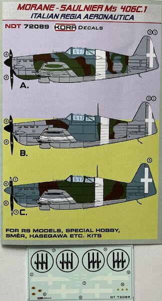 Morane Saulnier Ms406C.1 (Italian Regia Aeronautica) NDT72089