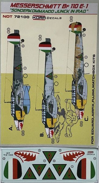 Messerschmitt BF110E-1 "Sonderkommando Junck in Iraq" (Royal Iraqi Air Force)  NDT72100