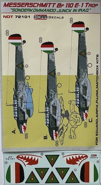 Messerschmitt BF110E-1 Trop  "Sonderkommando Junck in Iraq" (Royal Iraqi Air Force)  NDT72101