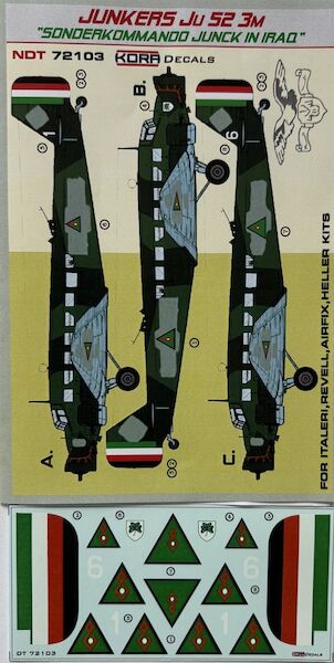 Junkers Ju52-3m "Sonderkommando Junck in Iraq"  (Royal Iraqi Air Force)  NDT72103