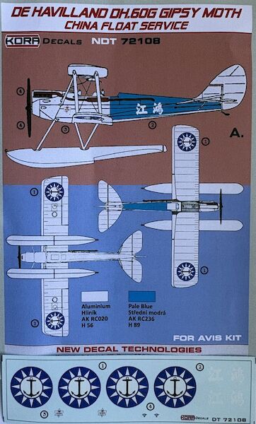 De Havilland Gipsy Moth (China - Float Plane) NDT72108
