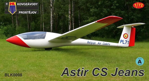Grob Astir CS-77 "Jeans" Including Belgian Air Cadets markings!!! BLK0008