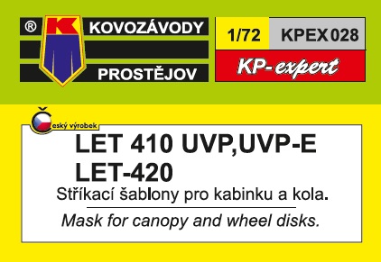 Let 410UVP/UVP-E/420 Mask set (AZ, KP) KPEX028