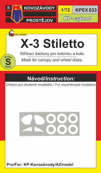 Douglas X3 Stilleto Cabin and wheel Mask set  (AZ, KP)  KPEX033