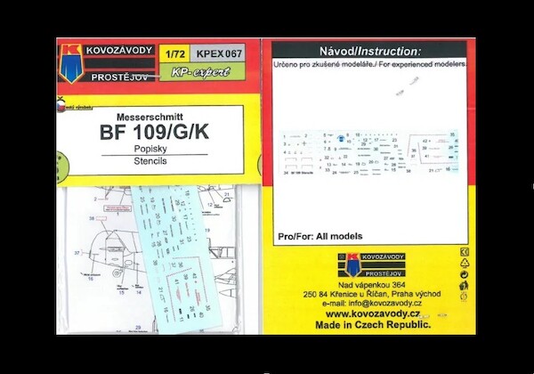 BF109G/K Stencils KPEX067