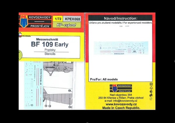 BF109 Early Stencils KPEX068