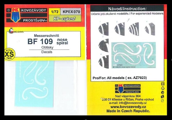 BF109 Nose Spirals (AZ models) KPEX070