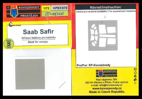 SAAB Safir Canopy (KP/AZ) KPEX076