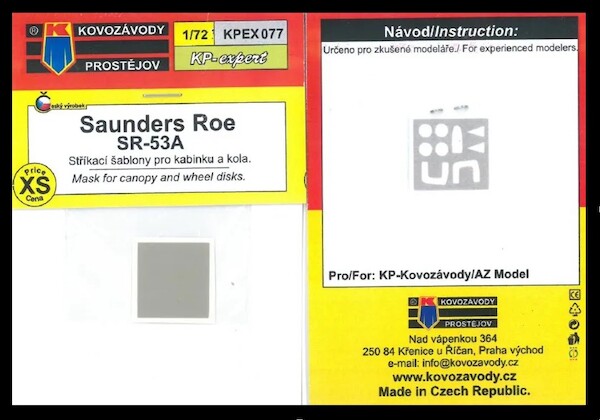 Saunders Roe SR53A Canopy and wheels (KP/AZ) KPEX077