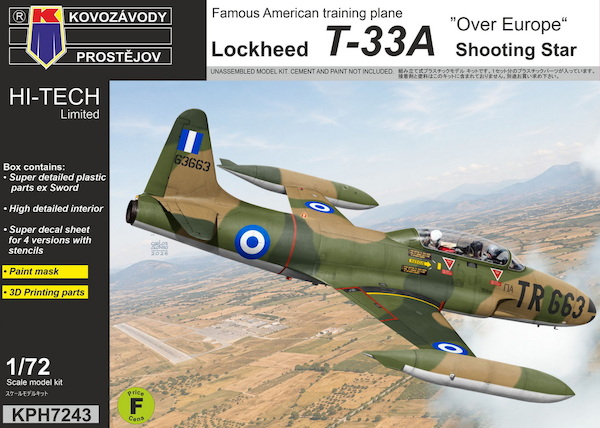 Lockheed T-33A Shooting Star 'Over Europe'  KPH7243