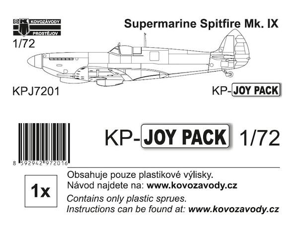 Spitfire IX (plastic parts only), 1 set KPJ7201
