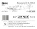 Messerschmitt Bf 109G-6 (plastic parts only), 1 set KPJ7202