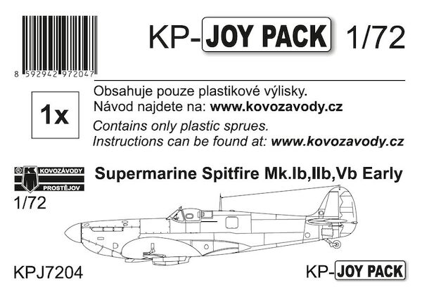 Spitfire Mk.Ib/IIb/Vb Early (plastic parts only), 1 set KPJ7204