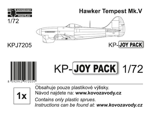 Tempest Mk.V (plastic parts only), 1 set KPJ7205