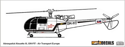 Aérospatiale Alouette III OM-FIT (Air Transport Europe) DEC-L003-48