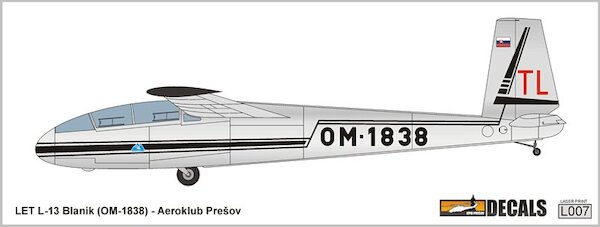 LET L-13 Blaník OM-1838 (Aeroklub Presov) DEC-L007-48