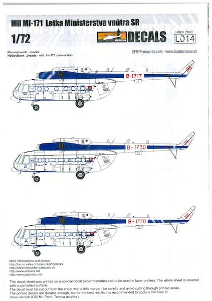 Mil Mi-171 (Letka Ministerstva vnútra SR) DEC-L014