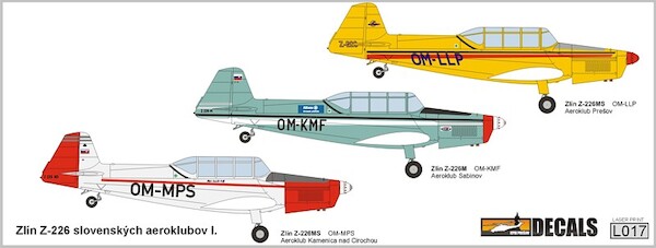 Zlín Z-226 Slovenských Aeroklubov I. DEC-L017