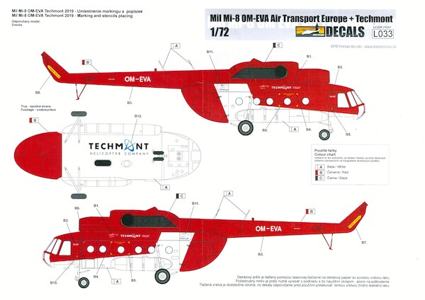 Mil Mi-8 OM-EVA (Air Transport Europe + Techmont) DEC-L033