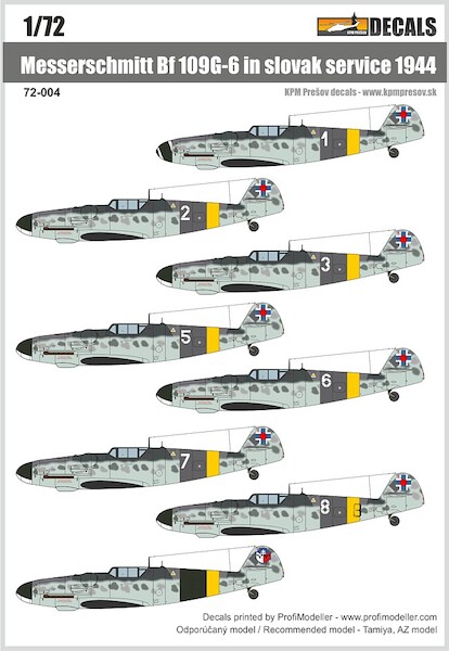 Messerschmitt BF109G-6 in Slovak Service 1944 DEC72004