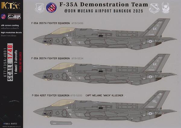 F35A Demontration team (355FS & 421FS- USAF) - Don Mueano Airport, Bangkok 2025 KTT-F35A-4801