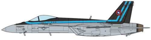 F18E/F Super Hornet (Top Gun2 "Maverick" ) with ful blue striping KTTS4802A