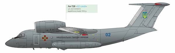 Antonov An72 Ukrainian Air Force '02'  AN72UK02