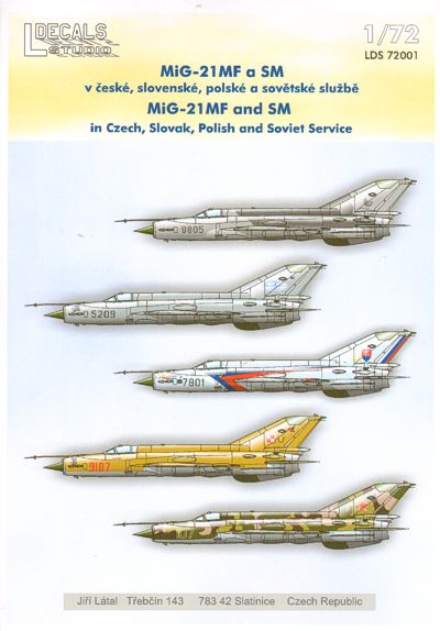 Mikoyan MiG21MF and MiG21SM in Czech,Slovak, Polish and Soviet Service  LDS72001