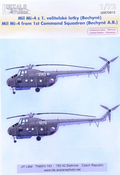 Mil Mi4 Hound (1st Command squadron Bechyne AB Czechoslovak AF) LDS72012