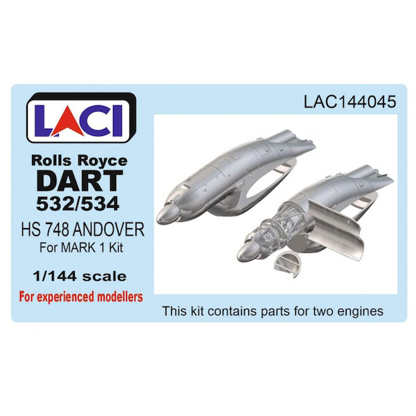 Rolls Royce Dart 532/534 for Avro HS748/Andover for Mark 1 kit (2 engines included ) LAC144045
