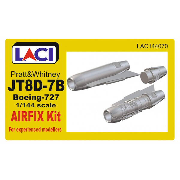 Pratt & Whitney JT8D-7B Engines for Boeing 727-100/200 (Airfix) (2 engines included ) LAC144070