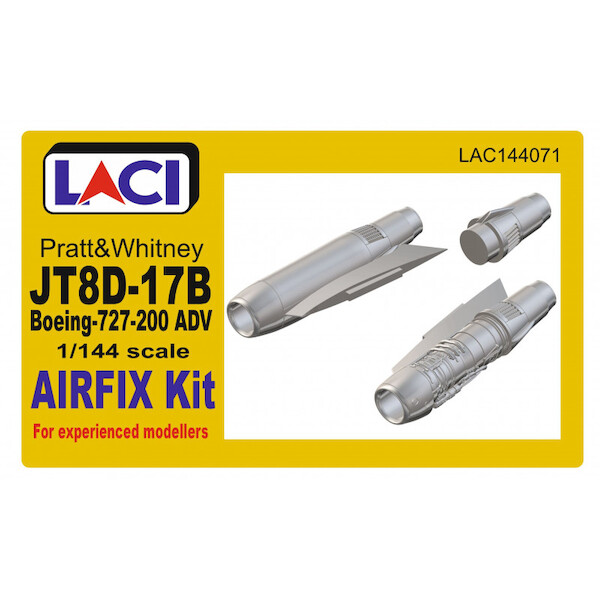 Pratt & Whitney JT8D-17B Engines for Boeing 727-200ADV  (Airfix) (2 engines included )  LAC144071