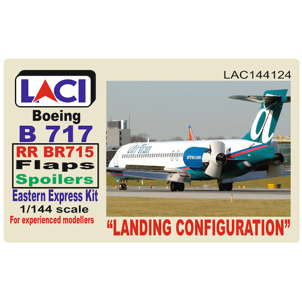 Landing Configuration Boeing 717 RR BR715 engines, flaps and spoilers (Eastern Express) LAC144124