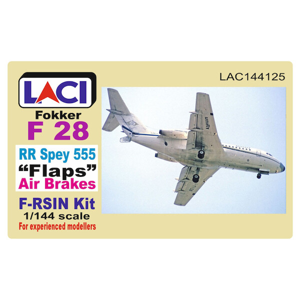 Landing Configuration Fokker F-28 Fellowship Landing flaps, Spey Engine, Speed Brakes (F-RSIN)  LAC144125