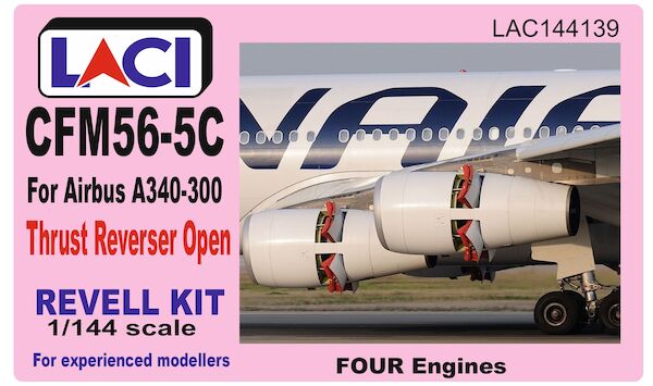 Airbus A340 CFM56-5C with open trust reversers (Revell) LAC144139