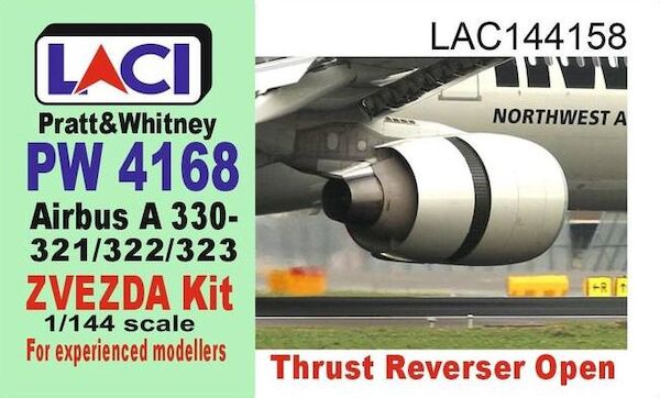 Airbus A330 Pratt & Whitney 4168 engines with reversers open (Zvezda) LAC144158