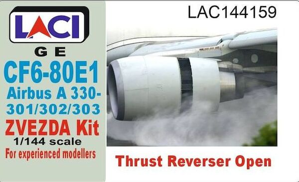 Airbus A330 General Electric CF6-80E1 engines with reversers open (Zvezda) LAC144159