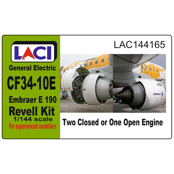 CF34-10E Engines for Embraer E190 (Revell) (2 engines. one open) for Revell LAC144165